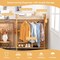 Clothing Rack with Storage Shelves and Hooks for Bedroom or Living Room